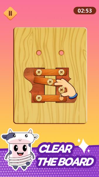 Wood Nuts & Bolts Puzzle Screenshot 2
