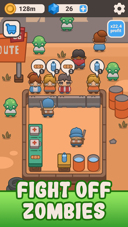 Idle Outpost: Upgrade Games Screenshot 1