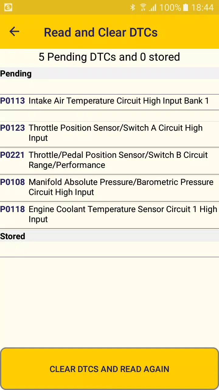 Nero OBDII Scanner PLANATC Screenshot 2