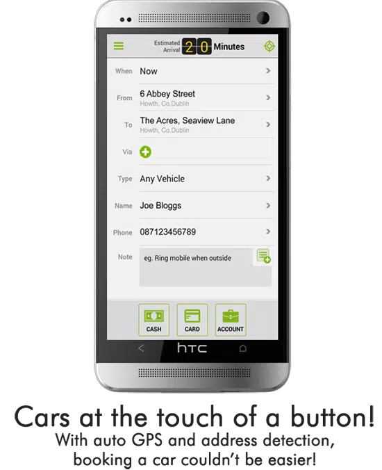 Burren Taxis App Screenshot 2